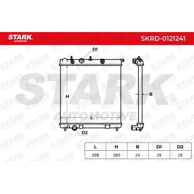 Radiator, Engine Cooling Stark SKRD-0121241 SKRD-0121241 - photo 5