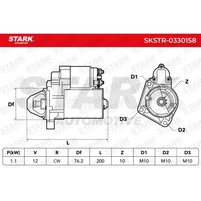Starter Stark SKSTR-0330158 SKSTR-0330158 - photo 7