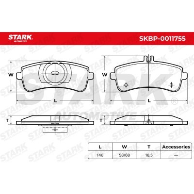 Brake Pads Set Stark SKBP-0011755 SKBP-0011755 - photo 5