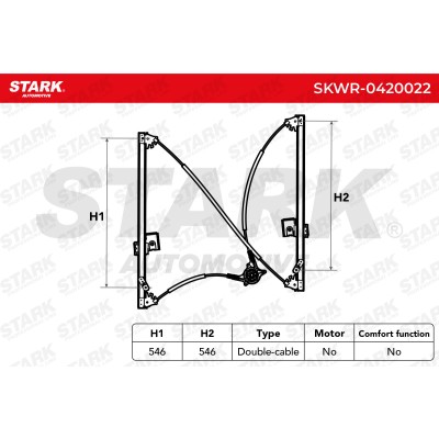 Window Regulator Stark SKWR-0420022 SKWR-0420022 - photo 7