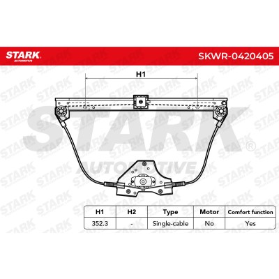 Window Regulator Stark SKWR-0420374 SKWR-0420374 - photo 5