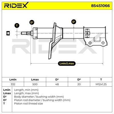 Shock Absorber RIDEX 854S1066 854S1066 - photo 5