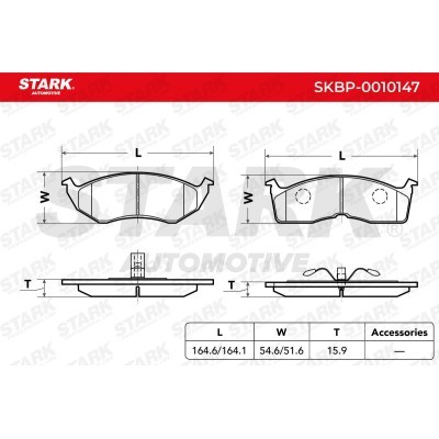 Brake Pads Set Stark SKBP-0010147 SKBP-0010147 - photo 3