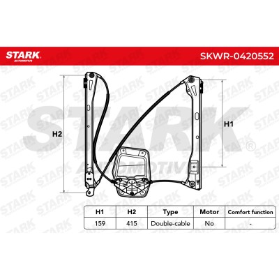 Window Regulator Stark SKWR-0420552 SKWR-0420552 - photo 5