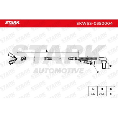 ABS Sensor Stark SKWSS-0350004 SKWSS-0350004 - photo 3