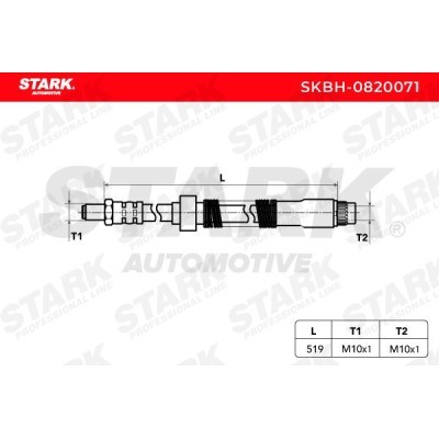 Brake Hose Stark SKBH-0820071 SKBH-0820071 - photo 3