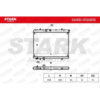 Radiator, Engine Cooling Stark SKRD-0120615 SKRD-0120615 - photo 5