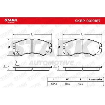 Brake Pads Set Stark SKBP-0010187 SKBP-0010187 - photo 4