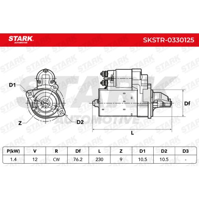 Starter Stark SKSTR-0330125 SKSTR-0330125 - photo 6