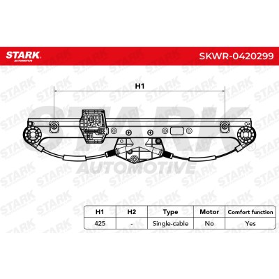 Window Regulator Stark SKWR-0420299 SKWR-0420299 - photo 6