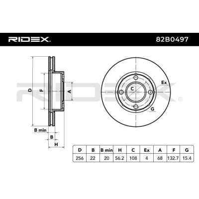 Brake Disc RIDEX 82B0497 82B0497 - photo 6