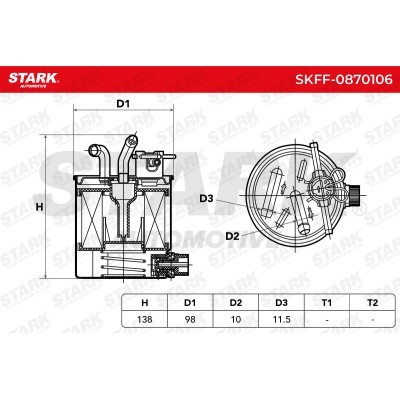 Fuel Filter Stark SKFF-0870106 SKFF-0870106 - photo 6
