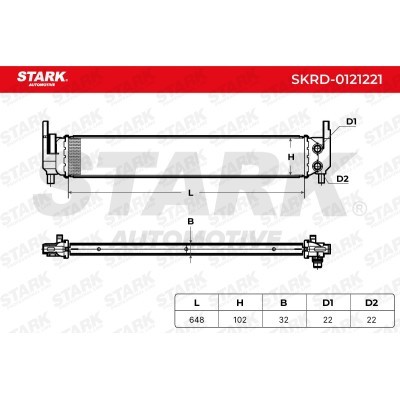 Radiator, Engine Cooling Stark SKRD-0121221 SKRD-0121221 - photo 6