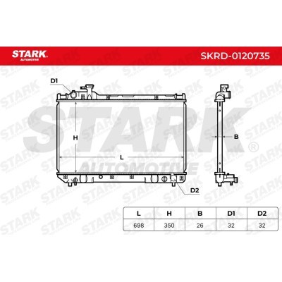 Radiator, Engine Cooling Stark SKRD-0120735 SKRD-0120735 - photo 9