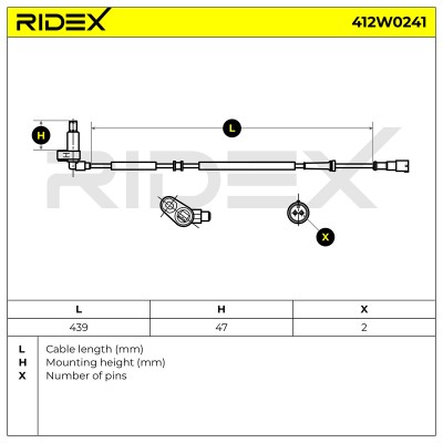 ABS Sensor RIDEX 412W0241 412W0241 - photo 6
