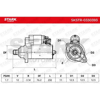 Starter Stark SKSTR-0330393 SKSTR-0330393 - photo 6