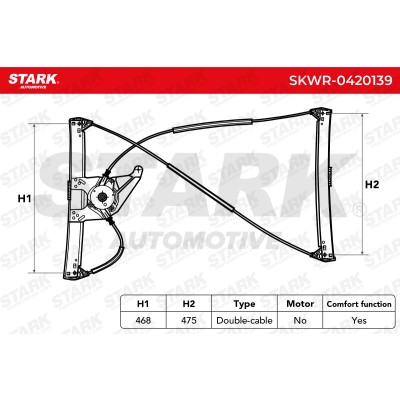 Window Regulator Stark SKWR-0420139 SKWR-0420139 - photo 8