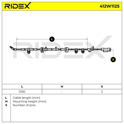 ABS Sensor RIDEX 412W1125 412W1125 - photo 6