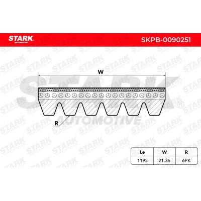 V-Ribbed Belt Stark SKPB-0090251 SKPB-0090251 - photo 4