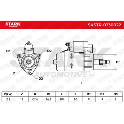 Starter Stark SKSTR-0330022 SKSTR-0330022 - photo 5