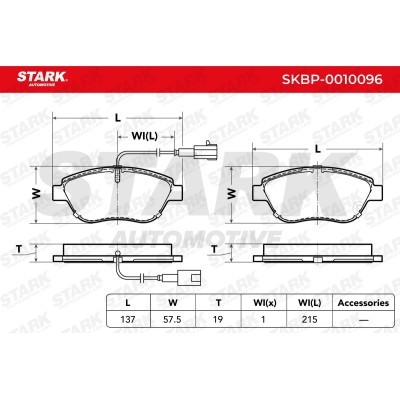 Brake Pads Set Stark SKBP-0010096 SKBP-0010096 - photo 4