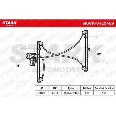 Window Regulator Stark SKWR-0420469 SKWR-0420469 - photo 5