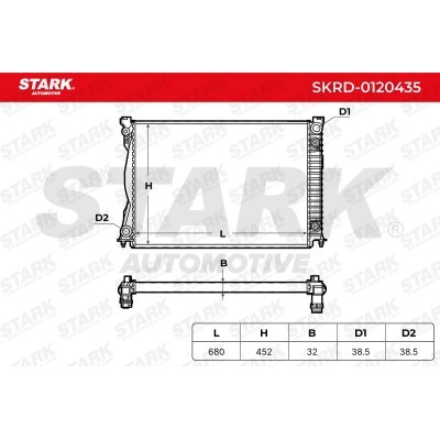 Radiator, Engine Cooling Stark SKRD-0120435 SKRD-0120435 - photo 5