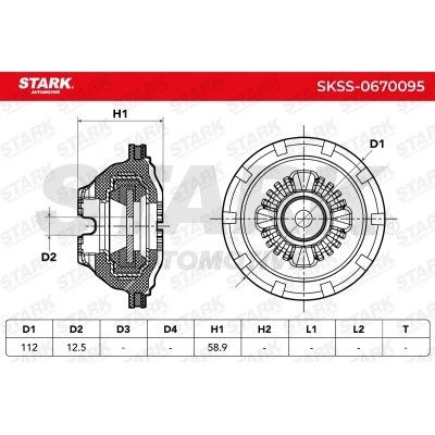 Strut Support Bearing Front Stark SKSS-0670095 SKSS-0670095 - photo 4