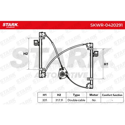Window Regulator Stark SKWR-0420291 SKWR-0420291 - photo 7