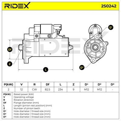 Starter RIDEX 2S0242 2S0242 - photo 6