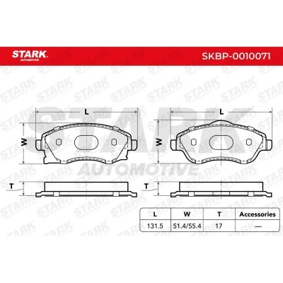 Brake Pads Set Stark SKBP-0010071 SKBP-0010071 - photo 2