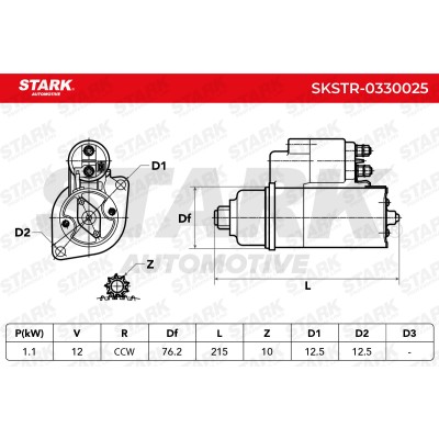 Starter Stark SKSTR-0330025 SKSTR-0330025 - photo 5