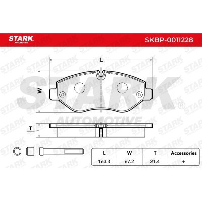 Brake Pads Set Stark SKBP-0011228 SKBP-0011228 - photo 3
