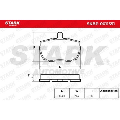 Brake Pads Set Stark SKBP-0011351 SKBP-0011351 - photo 6