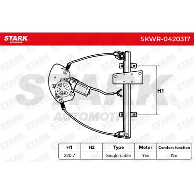 Window Regulator Stark SKWR-0420317 SKWR-0420317 - photo 6