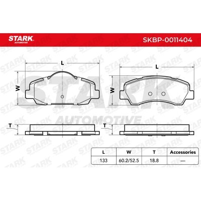Brake Pads Set Stark SKBP-0011404 SKBP-0011404 - photo 5
