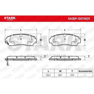 Brake Pads Set Stark SKBP-0011631 SKBP-0011631 - photo 6