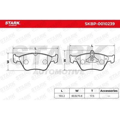 Brake Pads Set Stark SKBP-0010239 SKBP-0010239 - photo 3