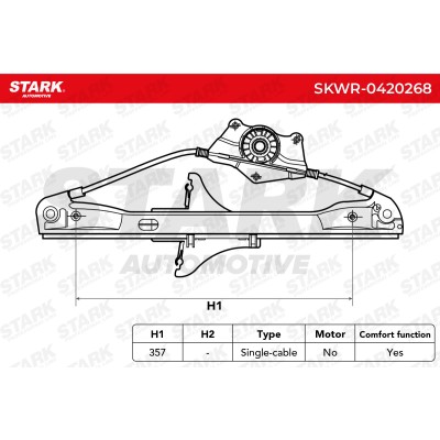 Window Regulator Stark SKWR-0420268 SKWR-0420268 - photo 5