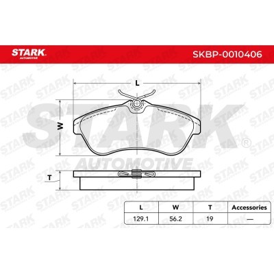 Brake Pads Set Stark SKBP-0010406 SKBP-0010406 - photo 3