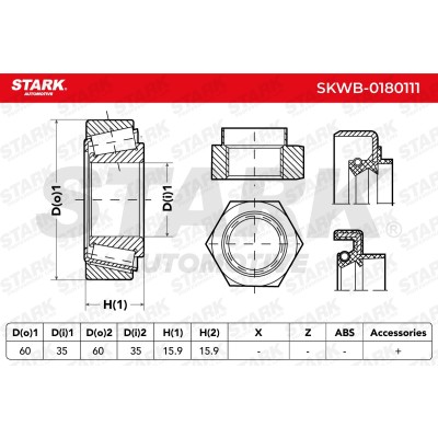 Wheel Bearing Stark SKWB-0180111 SKWB-0180111 - photo 5