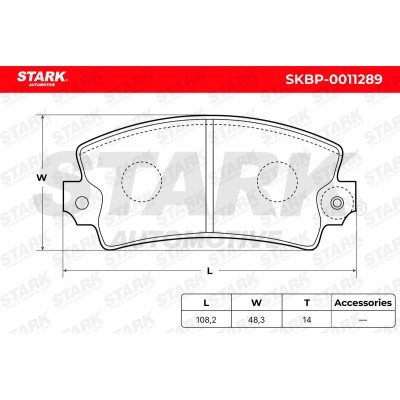 Brake Pads Set Stark SKBP-0011289 SKBP-0011289 - photo 6