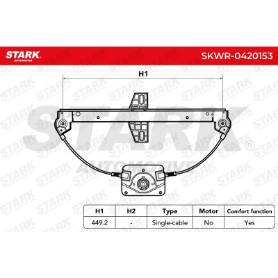 Window Regulator Stark SKWR-0420153 SKWR-0420153 - photo 5