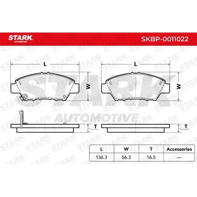 Brake Pads Set Stark SKBP-0011022 SKBP-0011022 - photo 5