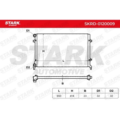 Radiator, Engine Cooling Stark SKRD-0120009 SKRD-0120009 - photo 7