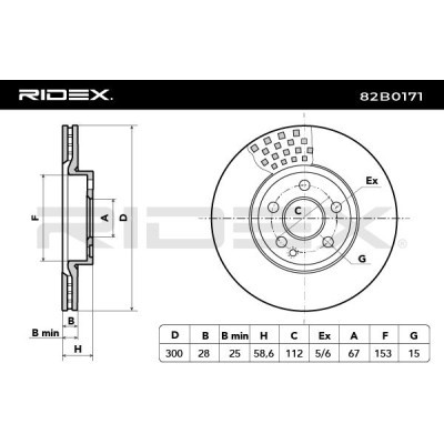 Brake Disc RIDEX 82B0171 82B0171 - photo 8