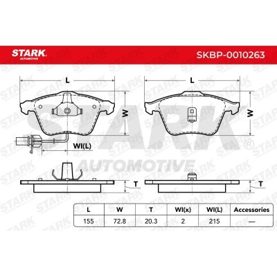 Brake Pads Set Stark SKBP-0010263 SKBP-0010263 - photo 7