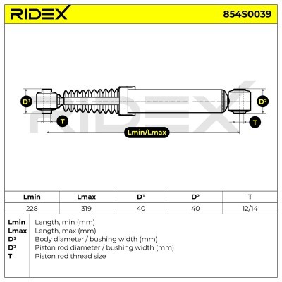 Shock Absorber RIDEX 854S0039 854S0039 - photo 11