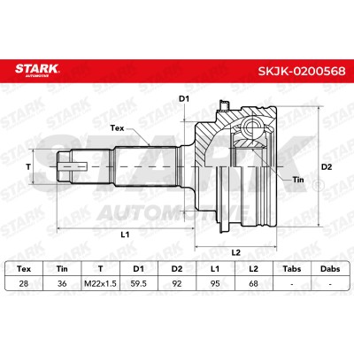 Joint Kit, Drive Shaft Stark SKJK-0200568 SKJK-0200568 - photo 5
