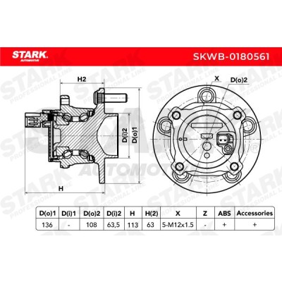 Wheel Bearing Stark SKWB-0180561 SKWB-0180561 - photo 3